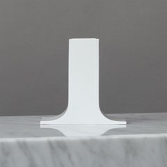 Original White 'Lampedusa' Vase by Enzo Mari for Danese Milano. Italy, 1960s