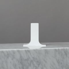 Original White 'Lampedusa' Vase by Enzo Mari for Danese Milano. Italy, 1960s