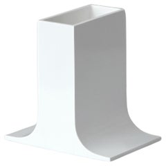 Original White 'Lampedusa' Vase by Enzo Mari for Danese Milano. Italy, 1960s