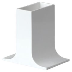 Original White 'Lampedusa' Vase by Enzo Mari for Danese Milano. Italy, 1960s