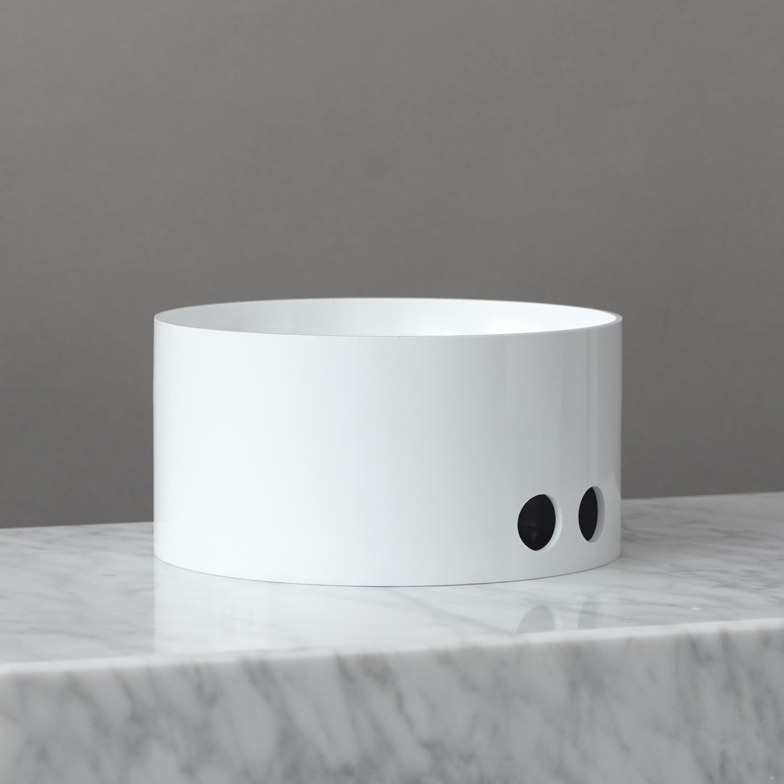 Mid-Century Modern Bol blanc original Tongareva d'Enzo Mari pour Danese Milano. Italie, 1970 en vente