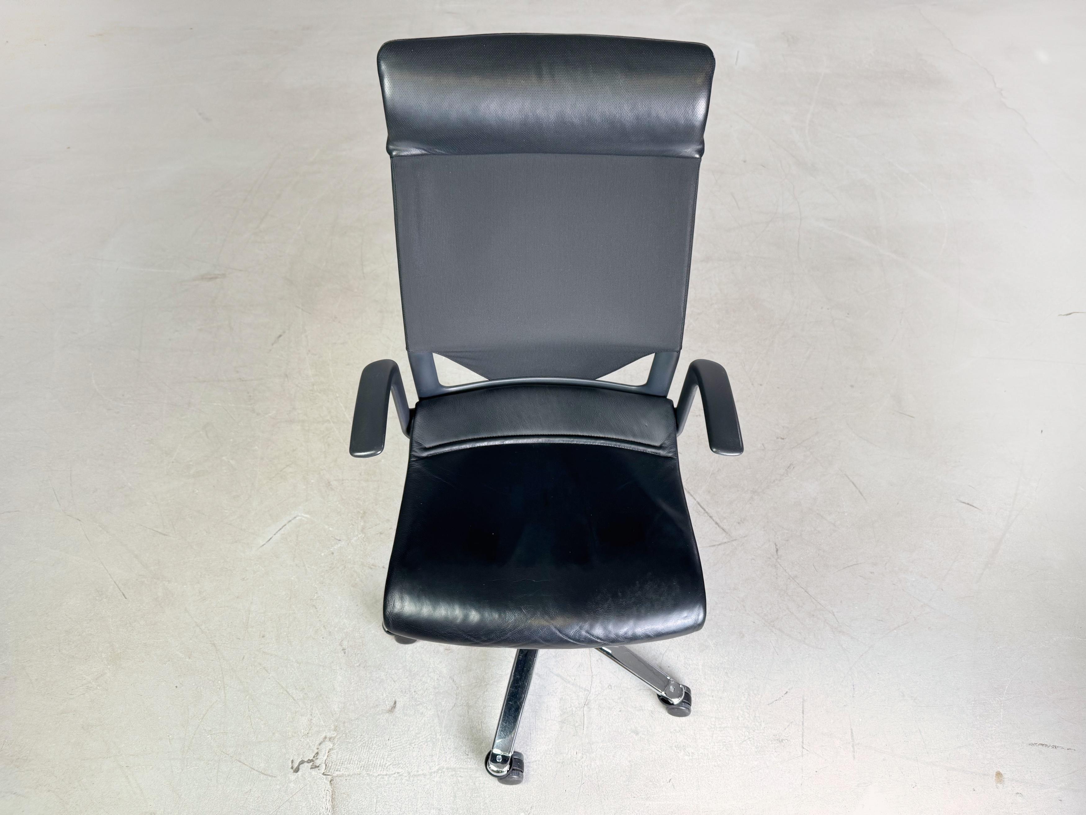 Originale Wikhahn Modus Bürostuhl Leder Design Chefsessel Stuhl In condizioni buone in vendita a Berlin, DE