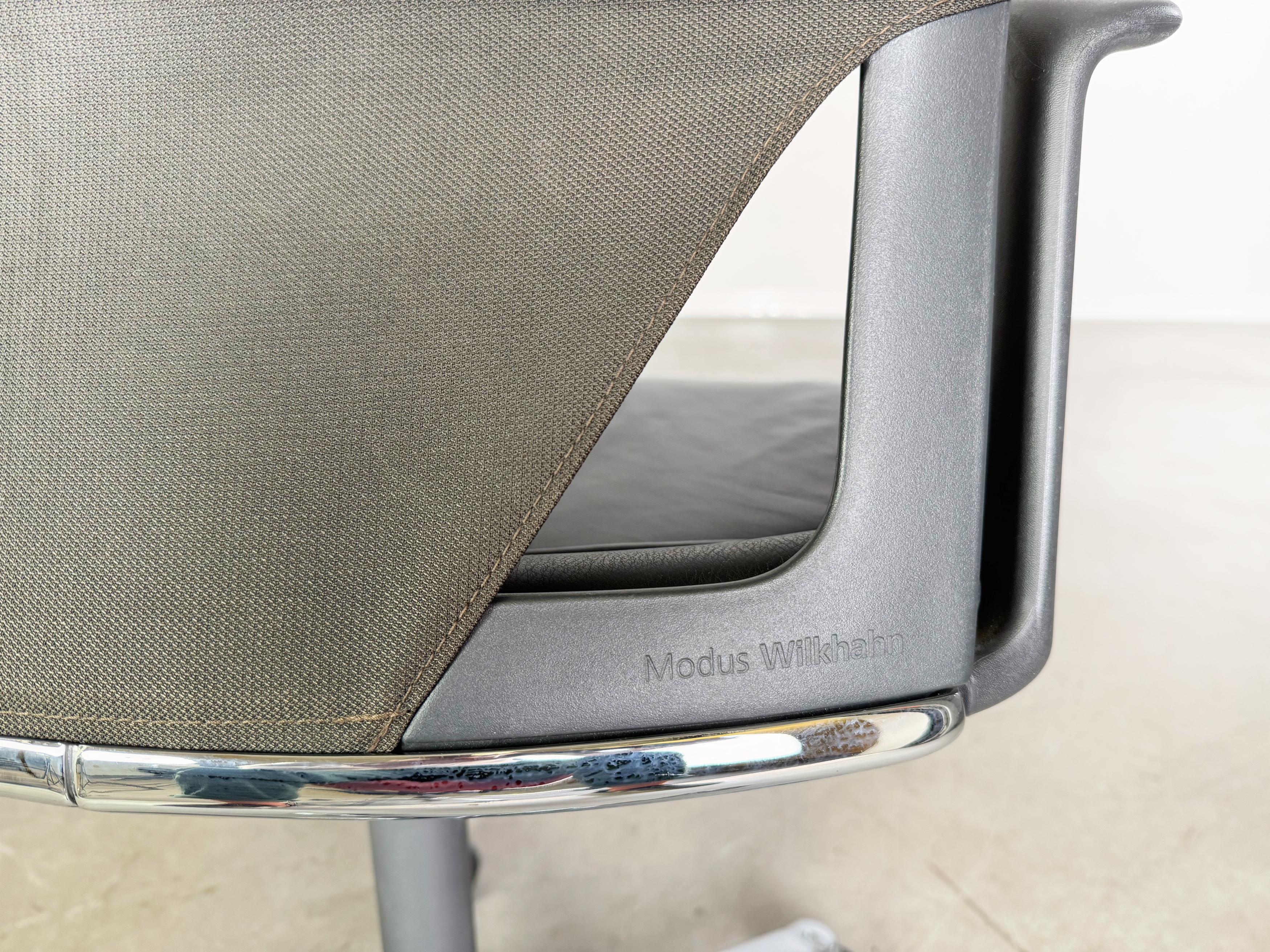 Originale Wikhahn Modus Bürostuhl Leder Design Chefsessel Stuhl in vendita 2