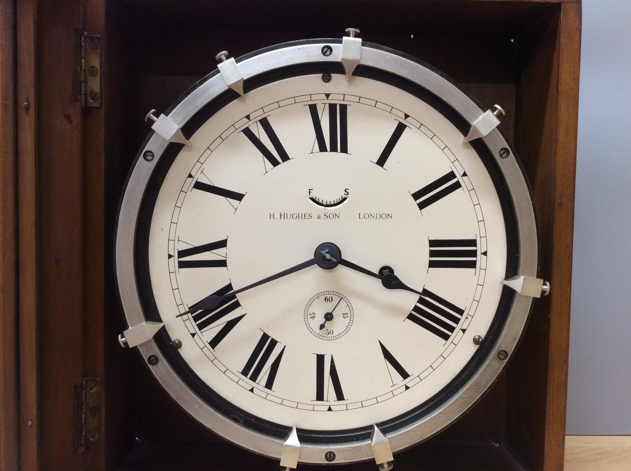 Original World War I ‘ZIG – ZAG’ clock

Mounted in a mahogany box with glazed door, these clocks were made without a bezel or glass as it has movable contacts attached to the external bezel, at the base of the clock are two screw fitted terminals