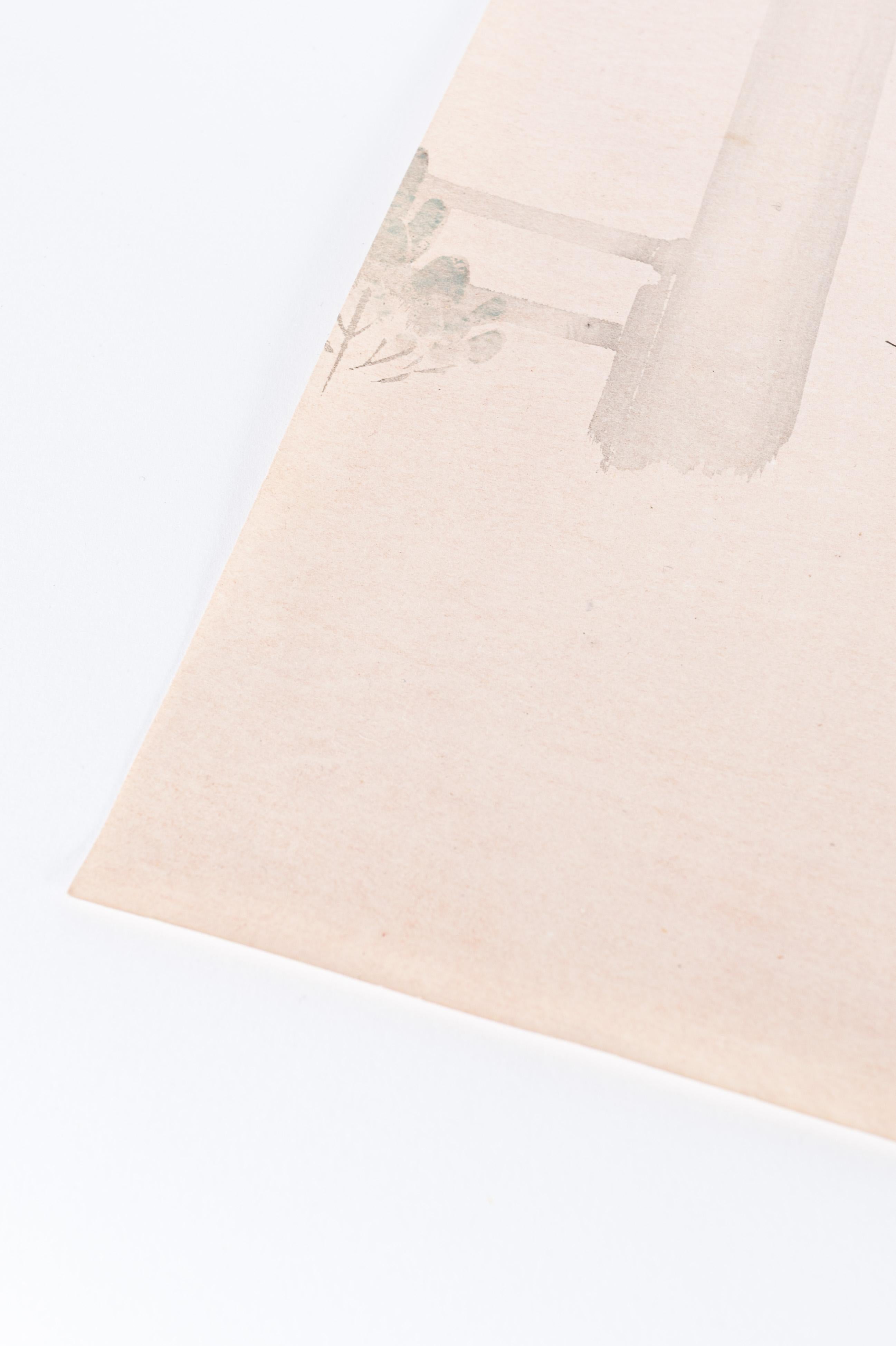 Grabado xilográfico original Japón (1925) por Tsukioka Kogyo (firmado) principios del siglo XX en venta