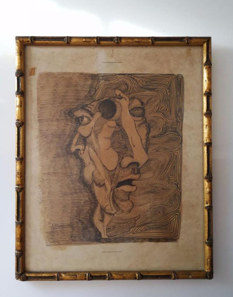 Late 20th Century Original work by Eduardo Gualdoni 1975 For Sale