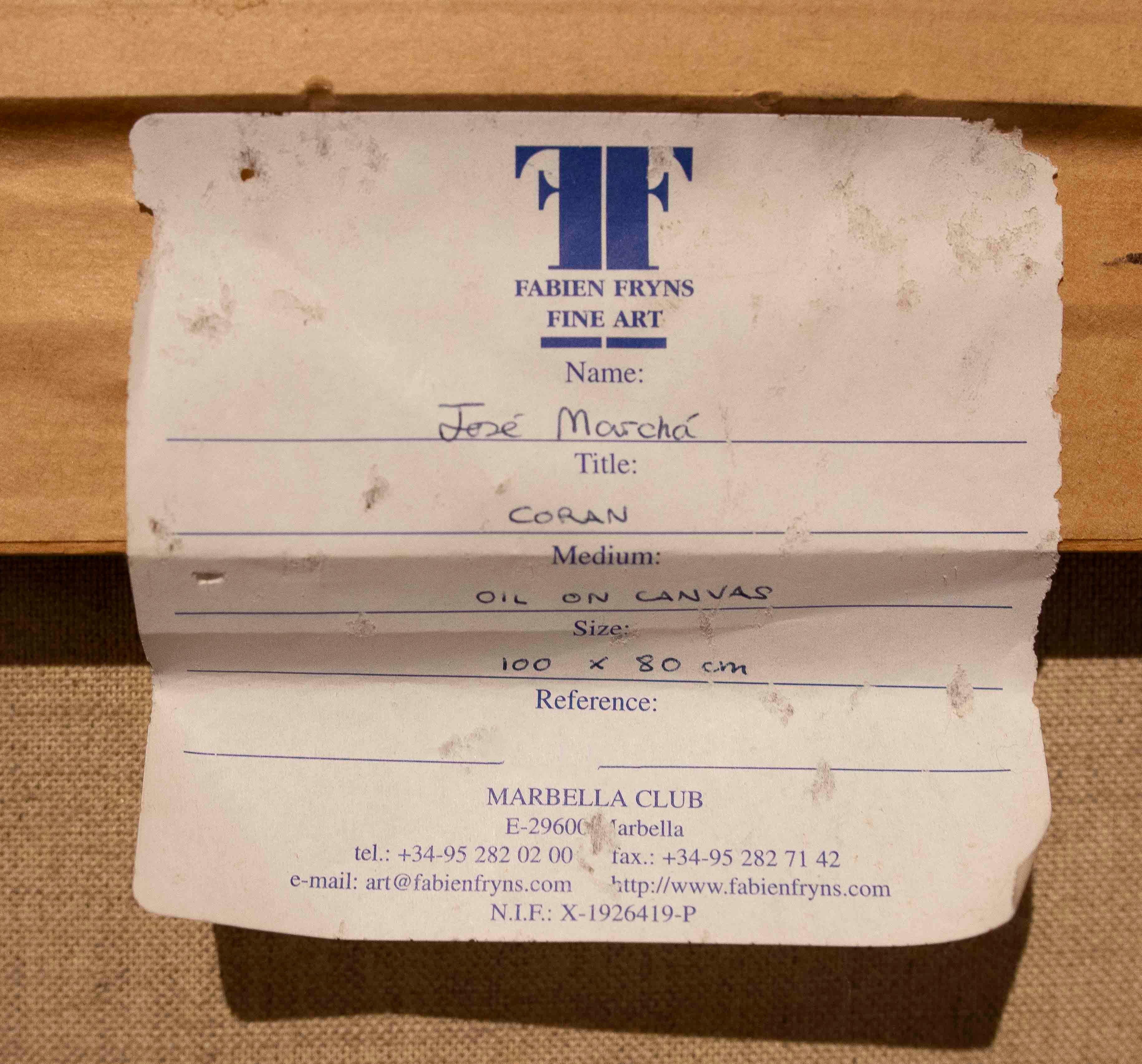 Originalwerk von J. Marchá, Öl auf Leinwand mit traumhafter Komposition und Realismus im Angebot 8
