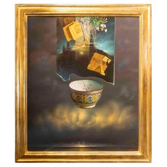 Originalwerk von J. Marchá, Öl auf Leinwand mit traumhafter Komposition und Realismus