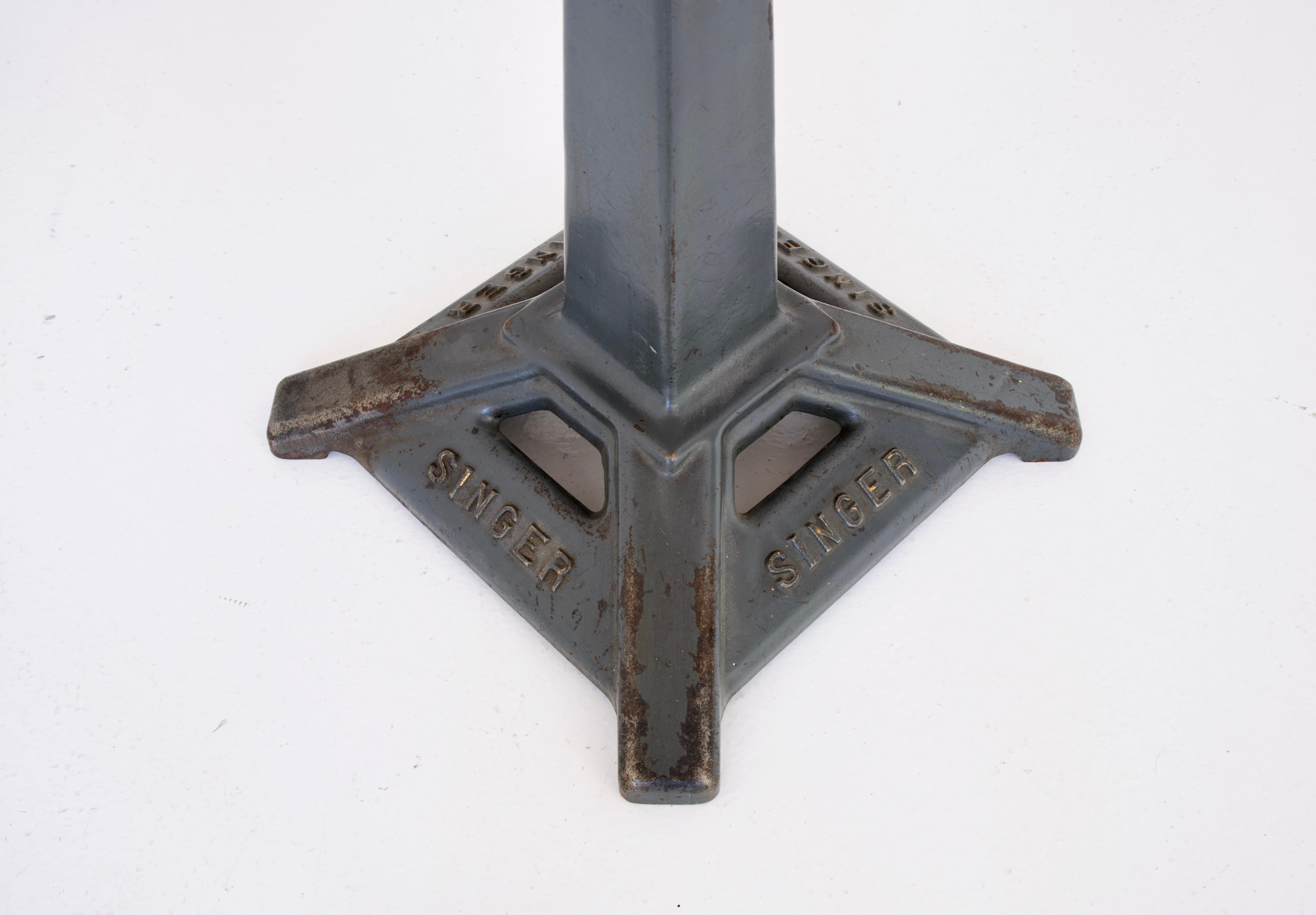 Iron Original Working Factory Machinist Chairs by Sewing Company Singer, ca. 1930/40
