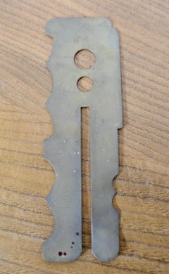 Original WWI 1917 Brass Button Polisher, Art Deco Style, Collectible