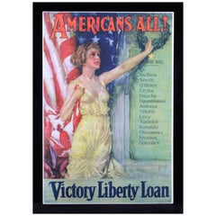 Antique Original WWI Victory Liberty Loan War Bond Poster