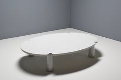 Original XL ‘Eros’ Coffee Table in Carrara Marble by Angelo Mangiarotti, 1970s