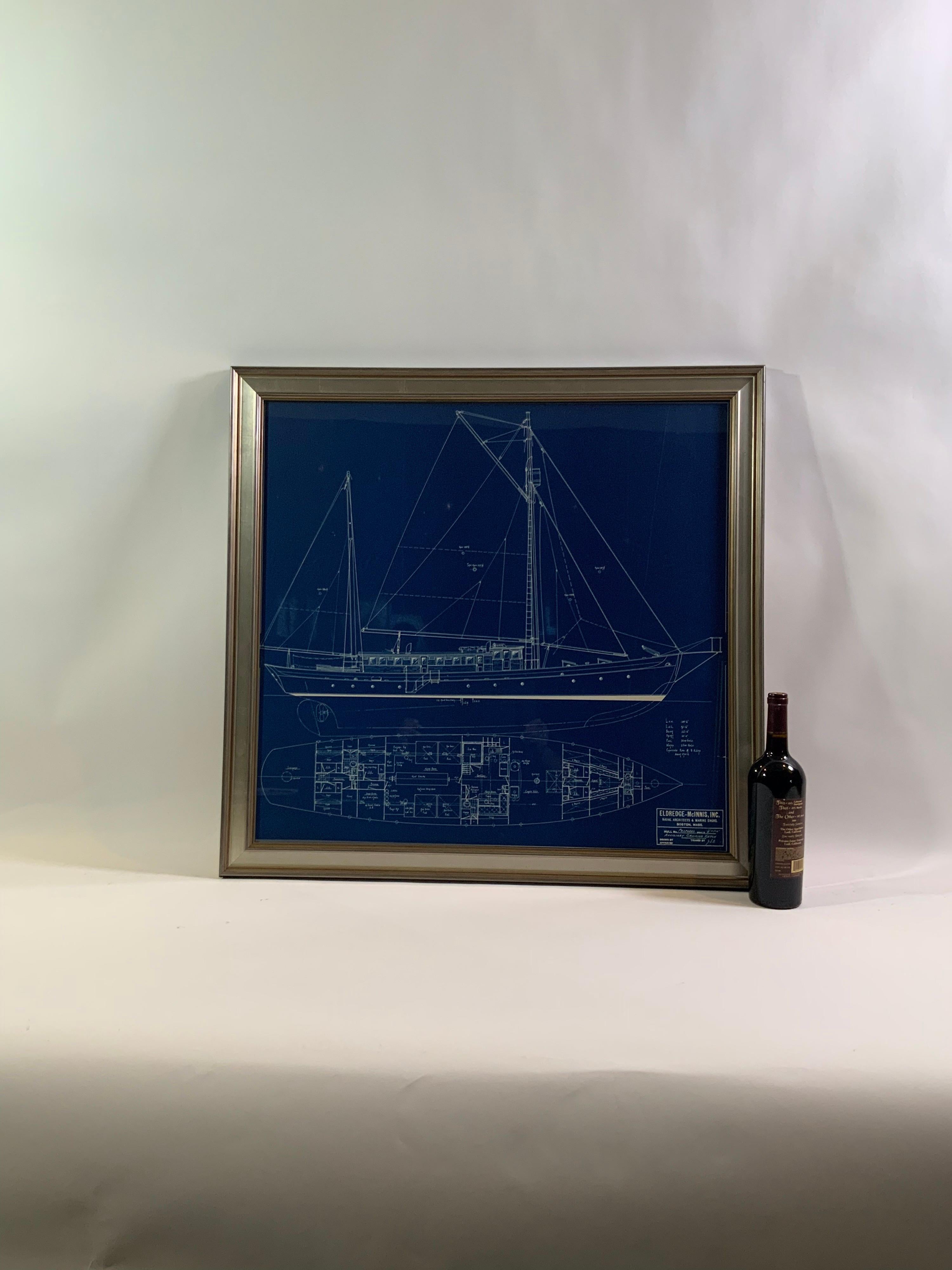 American Original Yacht Blueprint by Eldredge McInnis