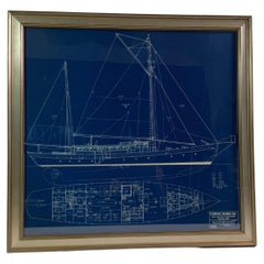 Original Yacht Blueprint by Eldredge McInnis