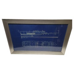 Original Yacht Blueprint of an Eldredge-McInnis 55-Foot Express Cruiser Yacht