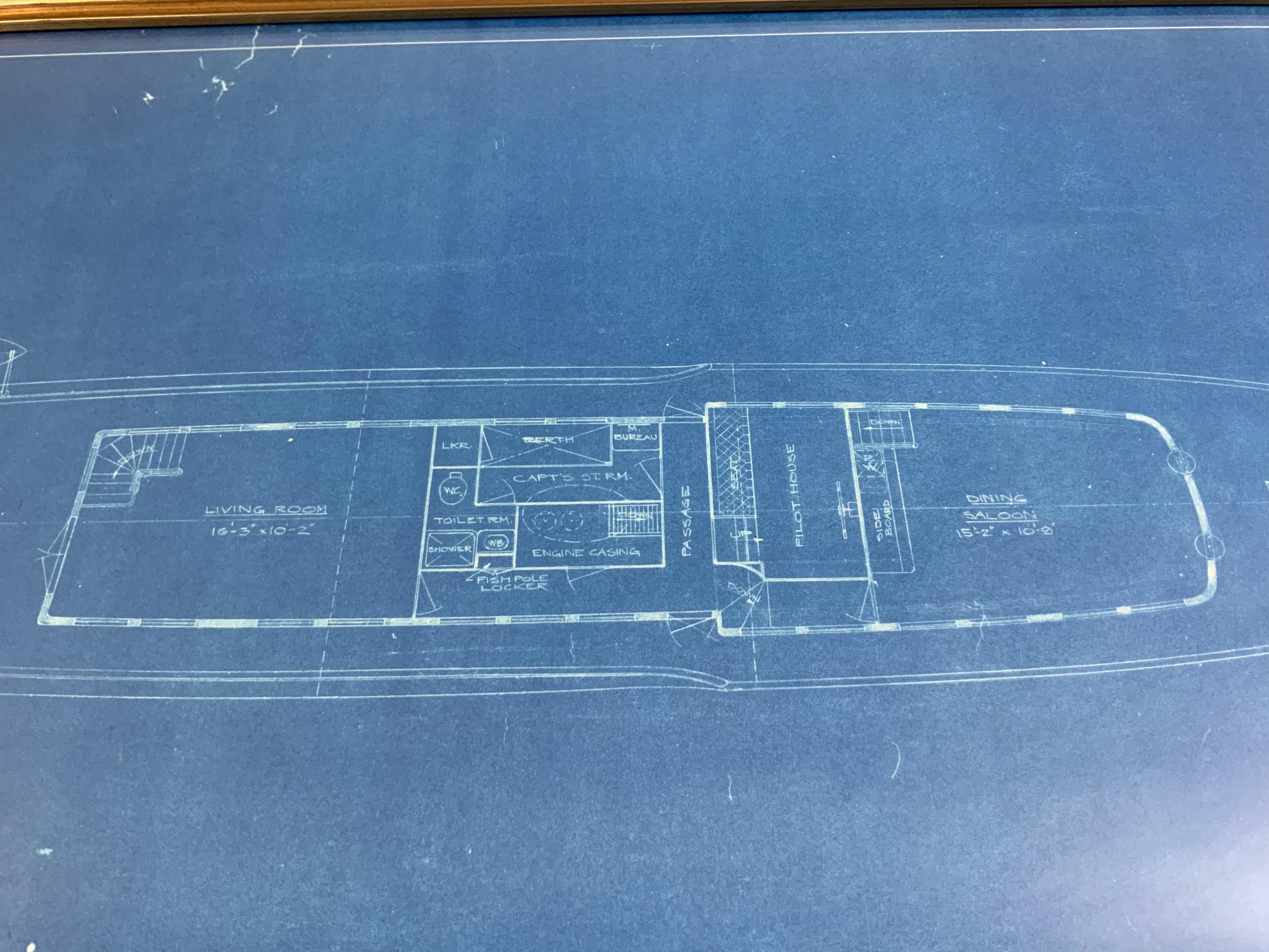 Original Yacht Blueprint P-201-2 von John Wells im Angebot 8