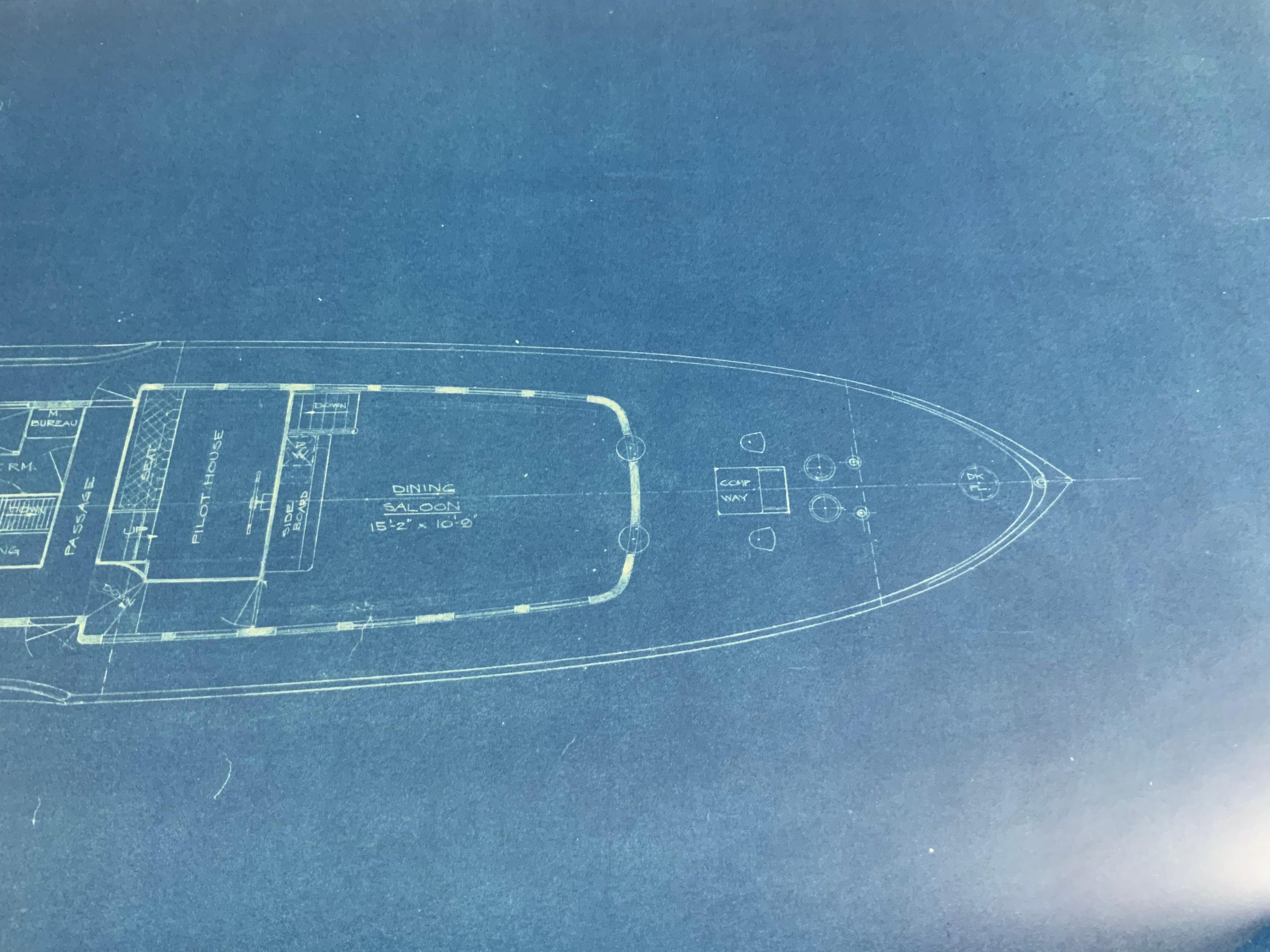 Blueprint d'origine du yacht P-201-2 de John Wells en vente 9