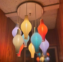 Original Yasha Heifetz Rotaflex monumental Chandelier