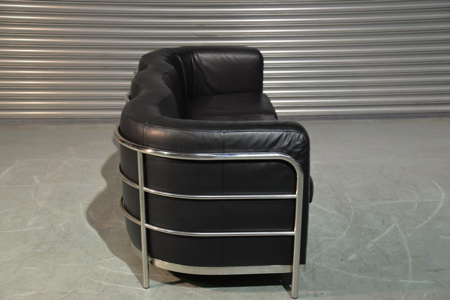 Original Zanotta Onda Leather Sofa Designed by Paolo Lomazzi, 1985 For Sale 4