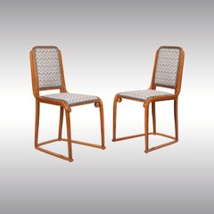 Originals 1905 of the Period Pair of Josef Hoffmann and Jacob &Josef Kohn Chairs
