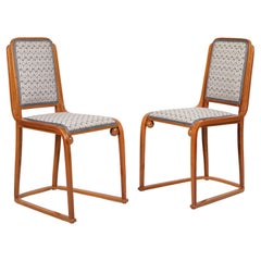 Originals 1905 of the Period Pair of Josef Hoffmann and Jacob &Josef Kohn Chairs