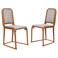 Paire de chaises originales de Josef Hoffmann et Jacob &Josef Kohn datant de 1905