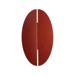 "Origine" centrotavola in marmo rosso ispirato al quadro di Gustave Courbet