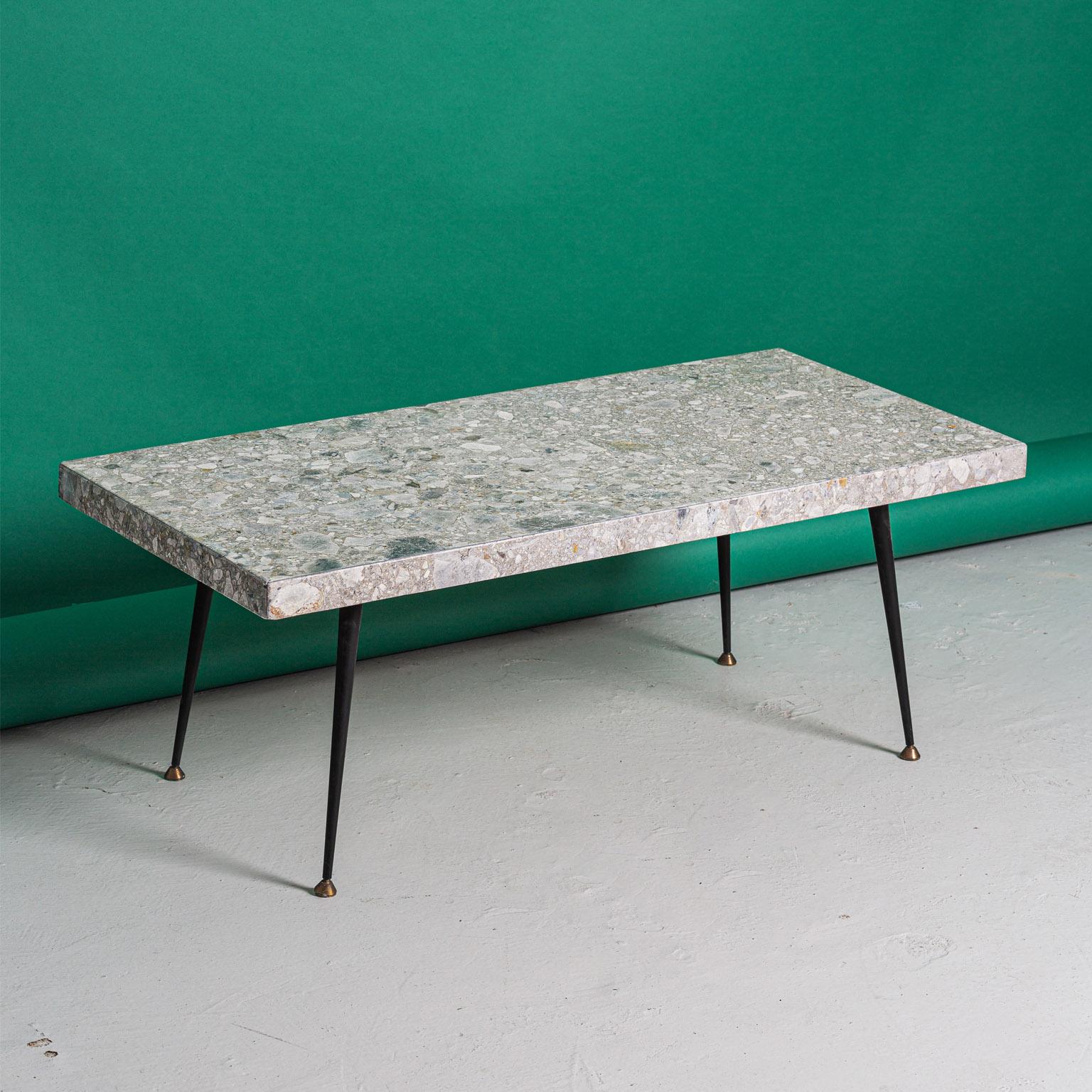 Contemporary italian neo vintage Ceppo stone Origini coffee table by Spinzi In Good Condition In Milan, IT