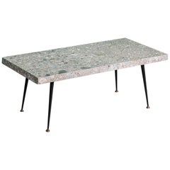 Contemporary italian neo vintage Ceppo stone Origini coffee table by Spinzi 