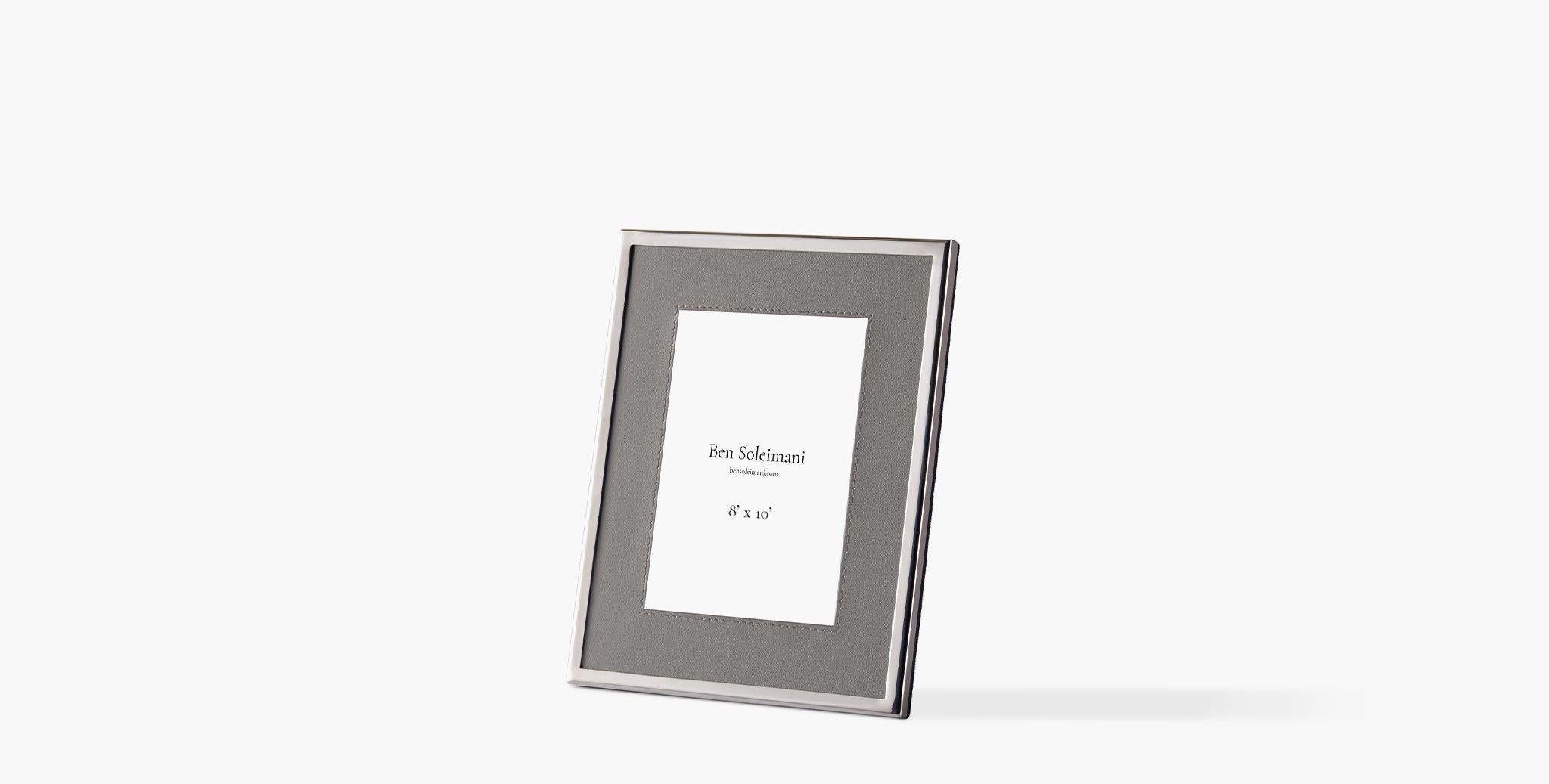 Our Orilla Picture Frame features a beautiful leather inset, providing the perfect luxe element to compliment both your art and décor. Our handcrafted leathers and finishes are inspired by the natural variations within fibers, textures, and weaves.