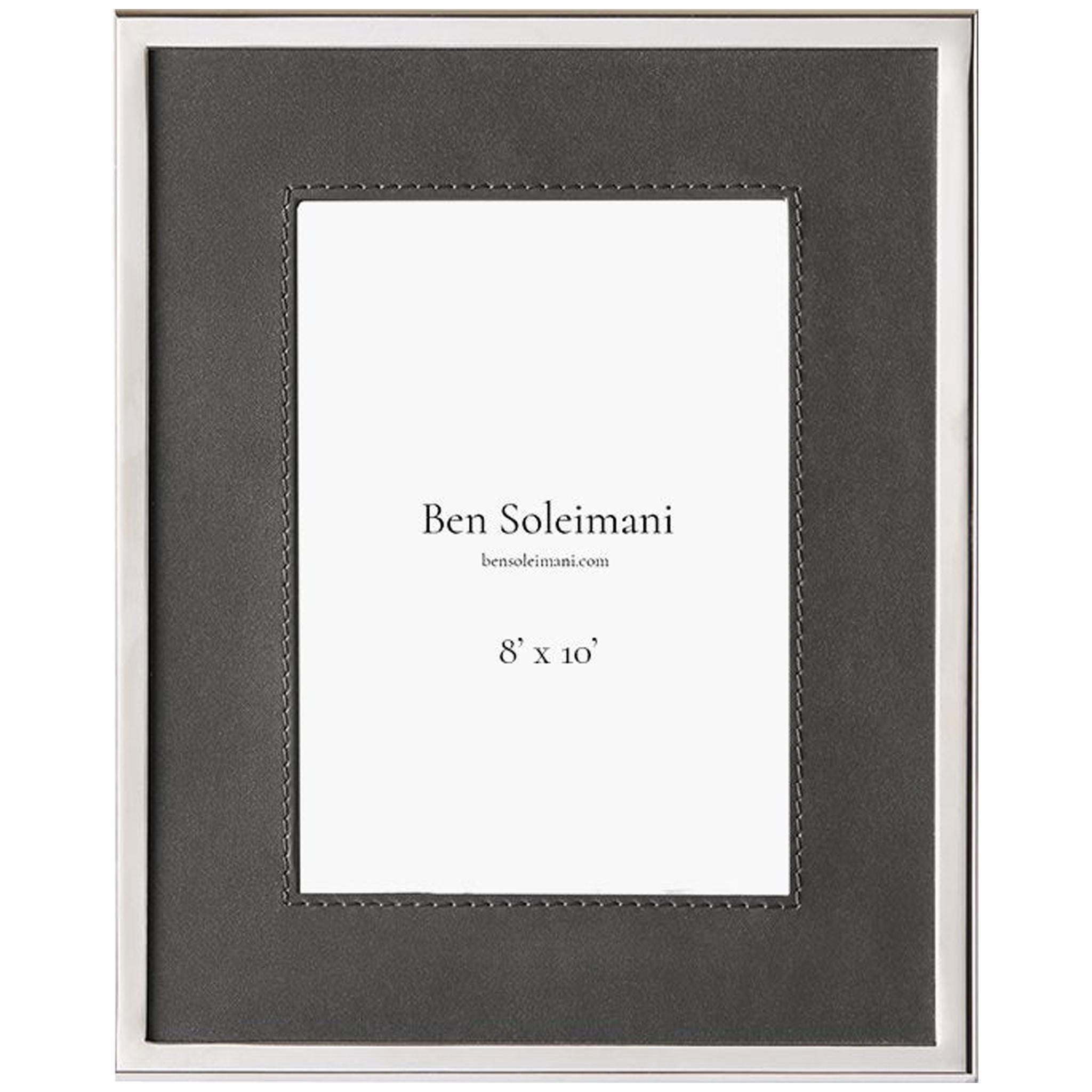Ben Soleimani Orilla Picture Frame - Pewter 8" x 10" For Sale