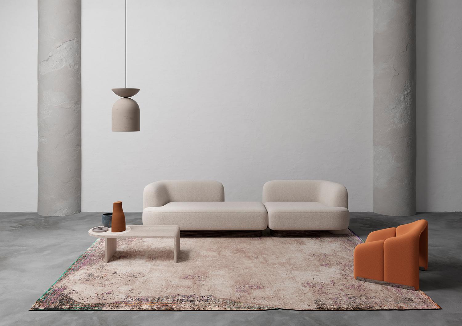 Hand-Knotted Oriole Vesterbro Dr Rug by HENZEL STUDIO For Sale