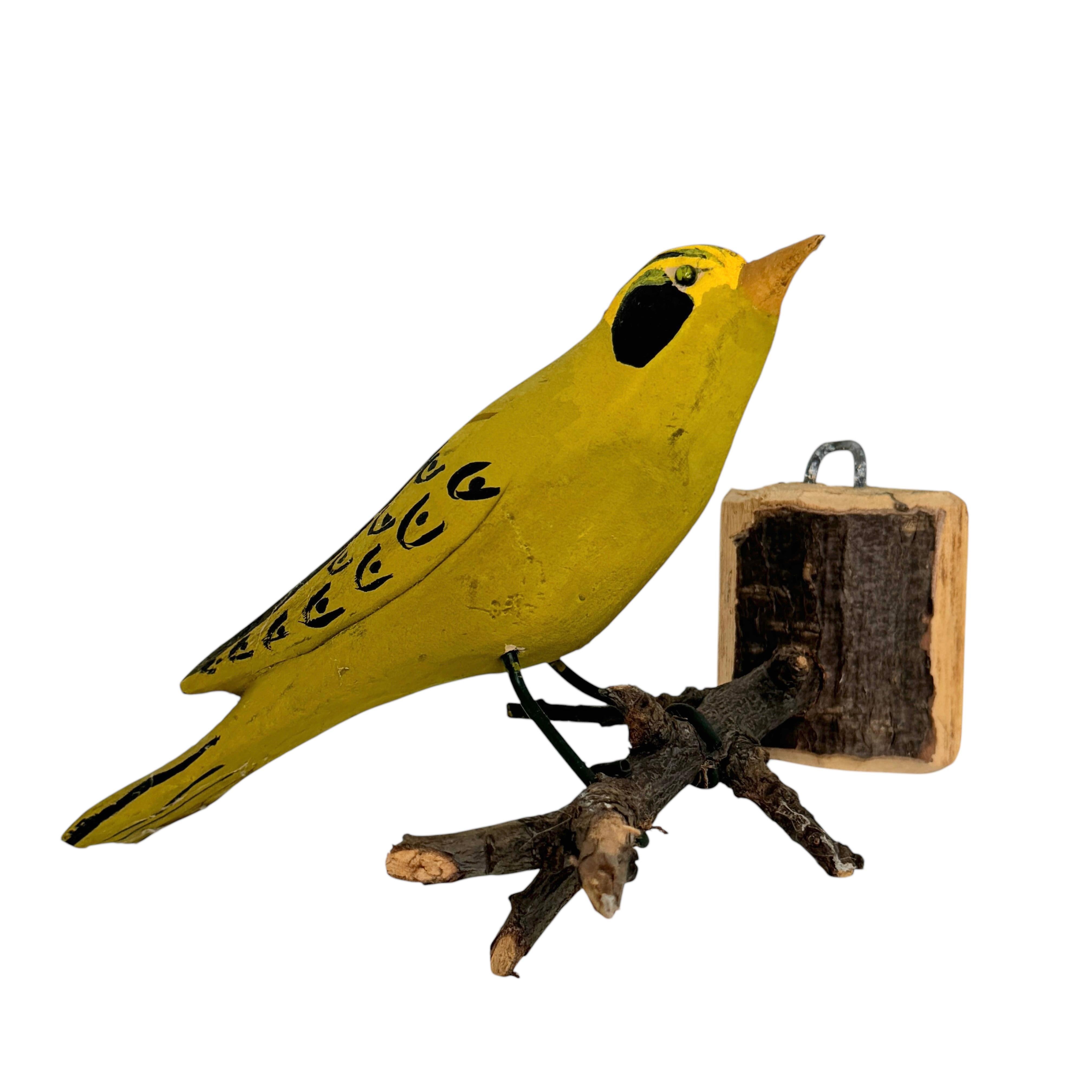 Oriole Vichtauer Pájaro de madera tallada a mano Arte popular de la Selva Negra, Austria, década de 1910 en Bueno estado para la venta en Nuernberg, DE