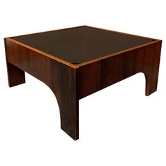 Table basse Oriolo en bois de rose par Claudio Salocchi, Italie, années 1960