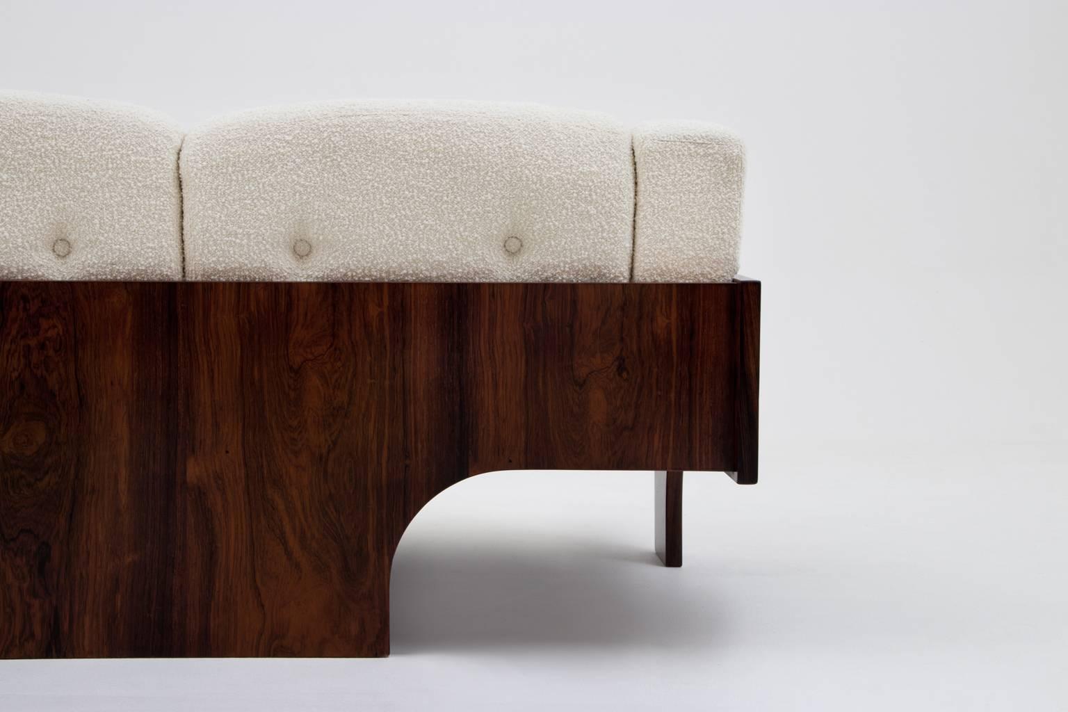 Rosewood and Bouclé Midcentury Sofa Set by Claudio Salocchi for Sormani, 1960s 1
