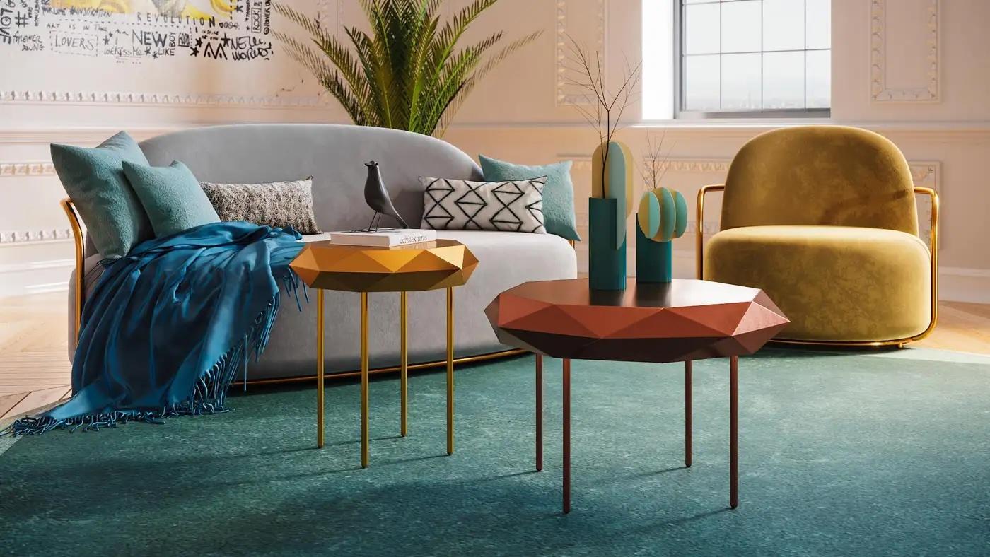 Orion 3-Sitz-Sofa mit plüschigem Samt von Nika Zupanc im Angebot 3