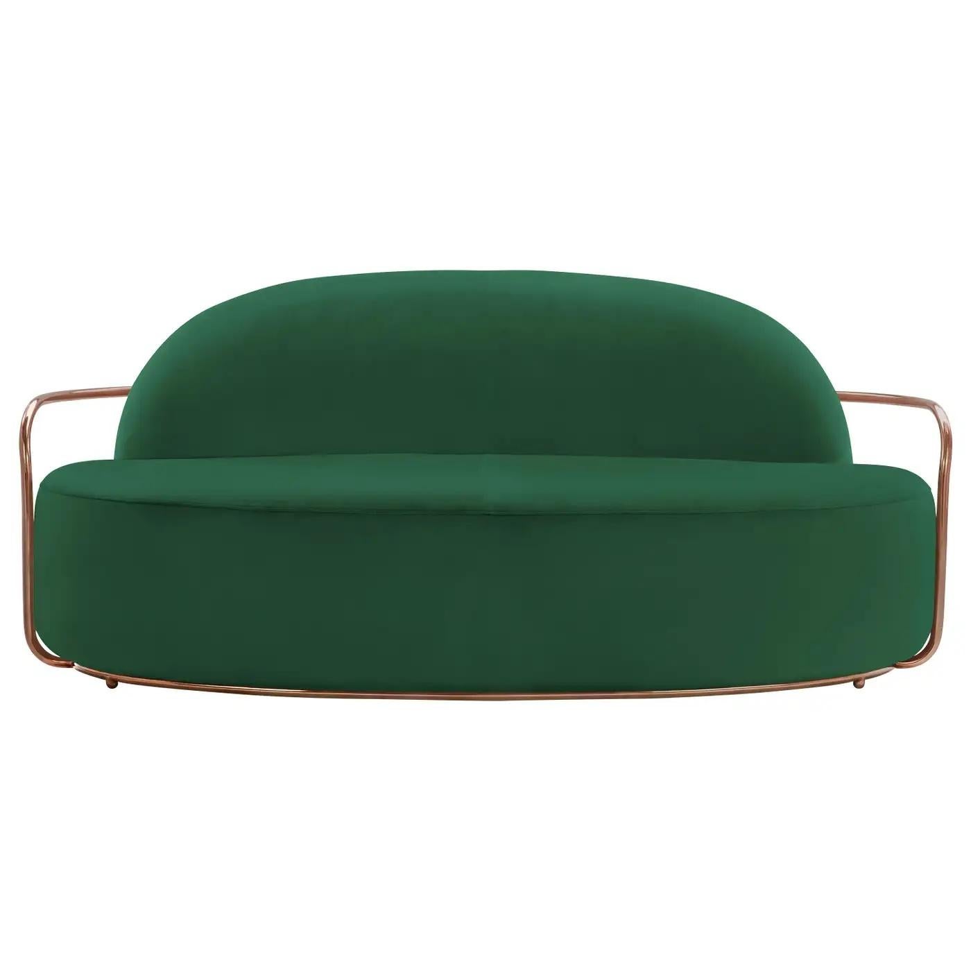 Orion 3-Sitz-Sofa mit plüschigem Samt von Nika Zupanc (Handgefertigt) im Angebot