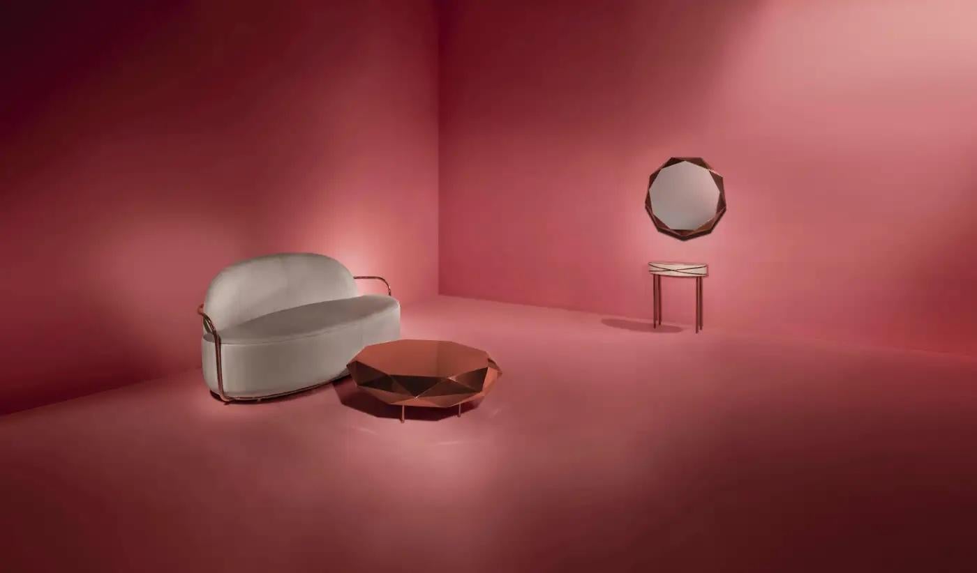 Orion 3-Sitz-Sofa mit plüschigem Samt von Nika Zupanc (21. Jahrhundert und zeitgenössisch) im Angebot