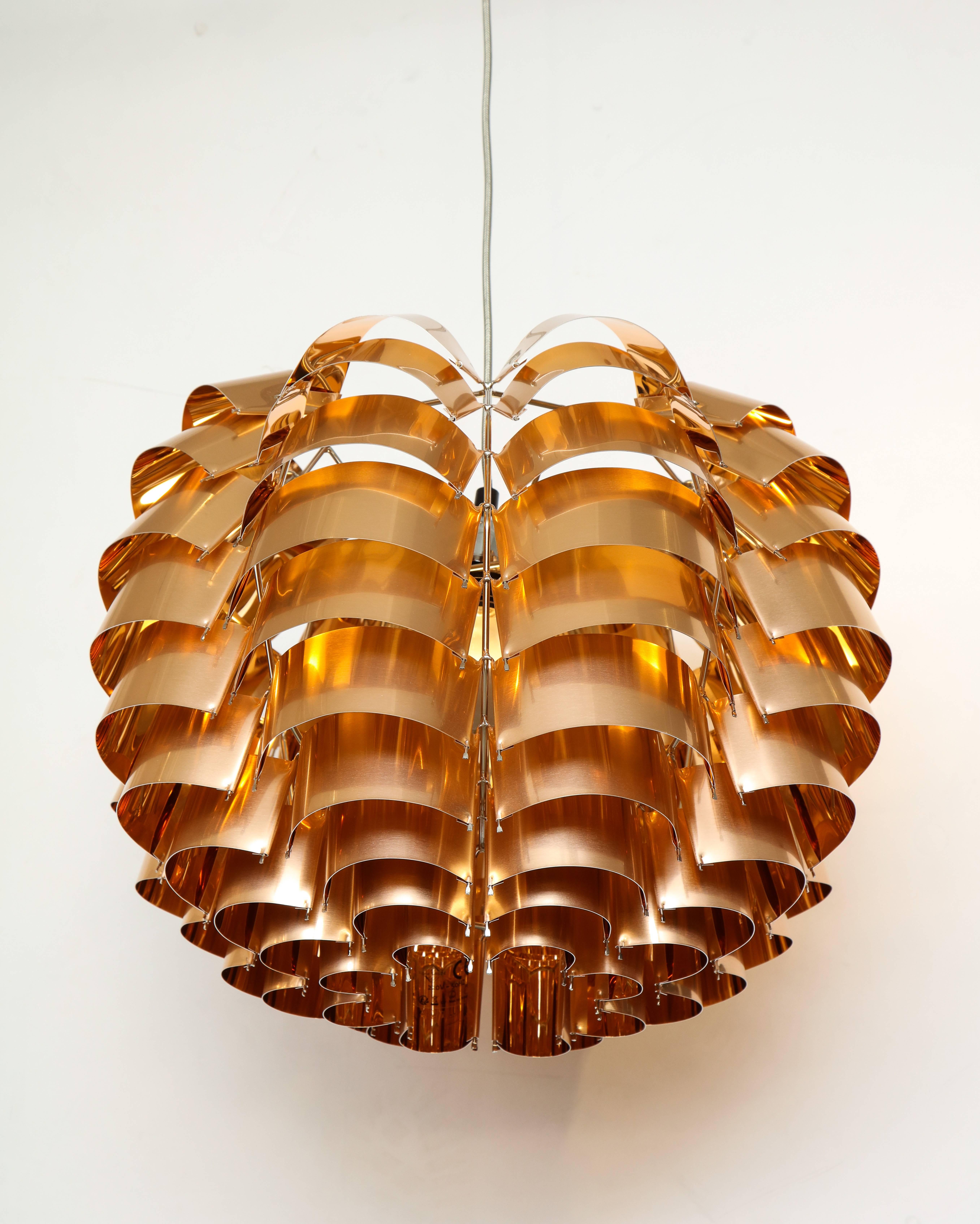 Plated Orion Forty-Eight-Light Sculpture Chandelier by Max Sauze, France, 2015 For Sale