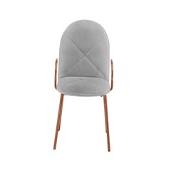 Orion Dining Chair with Plush Velvet by Nika Zupanc