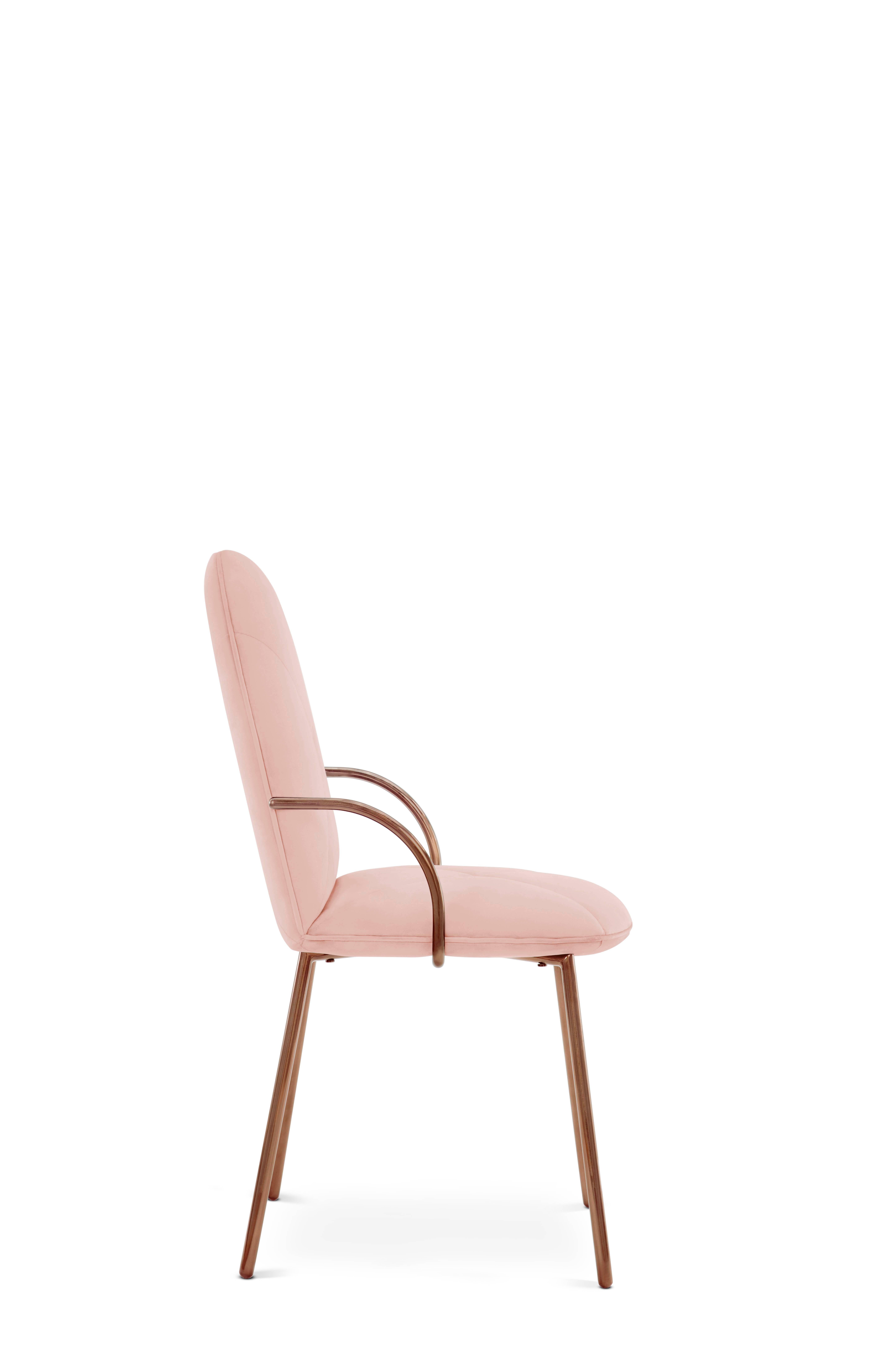 Contemporary Orion Chair Blush Rose by Nika Zupanc for Scarlet Splendour For Sale