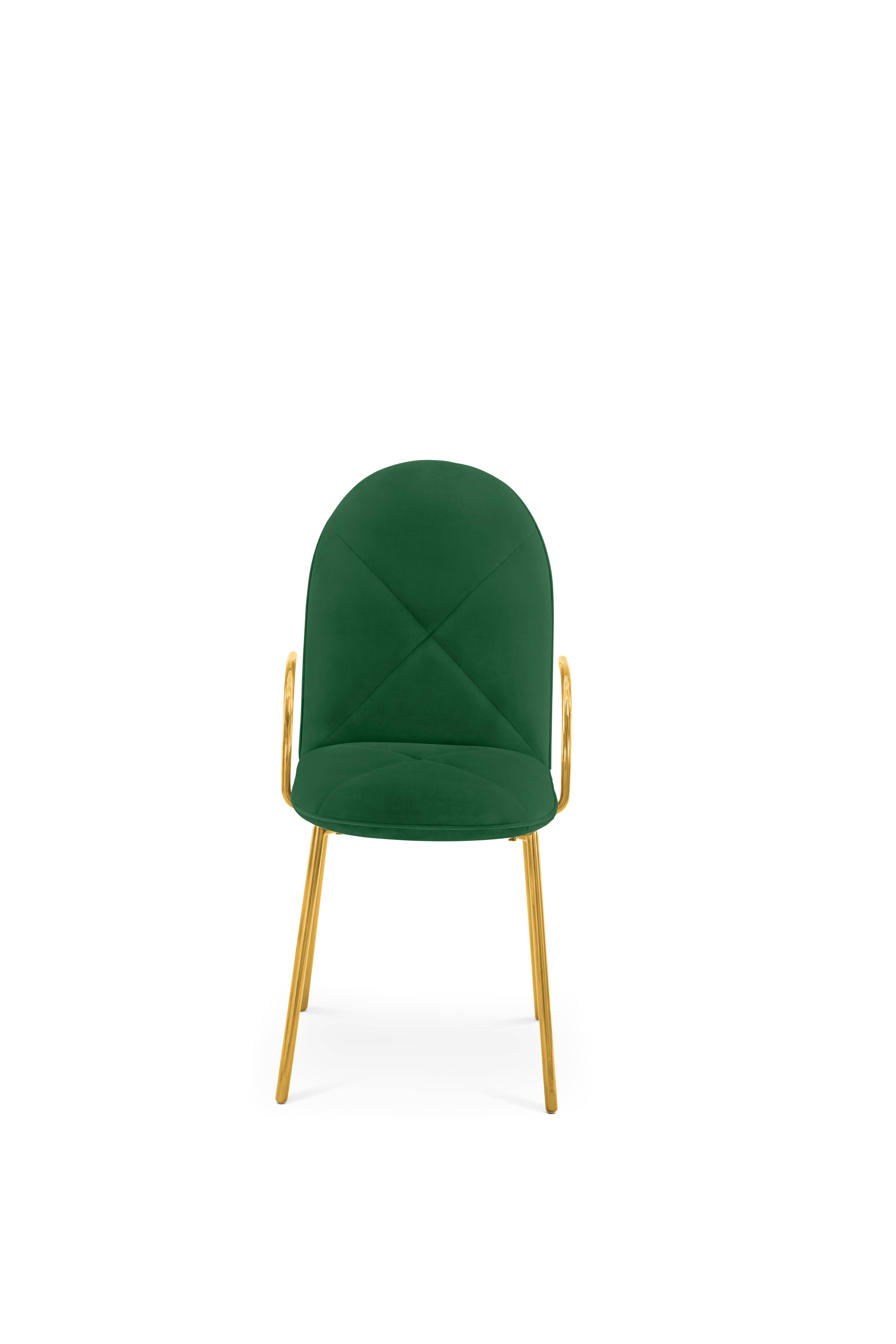 Orion chair green by Nika Zupanc for Scarlet Splendour

The 88 constellations of the universe mysterious and magical, holding a promise to guide our destinies. Little wonder that they are the muse for the 88 Secrets, Nika Zupanc’s debut collection
