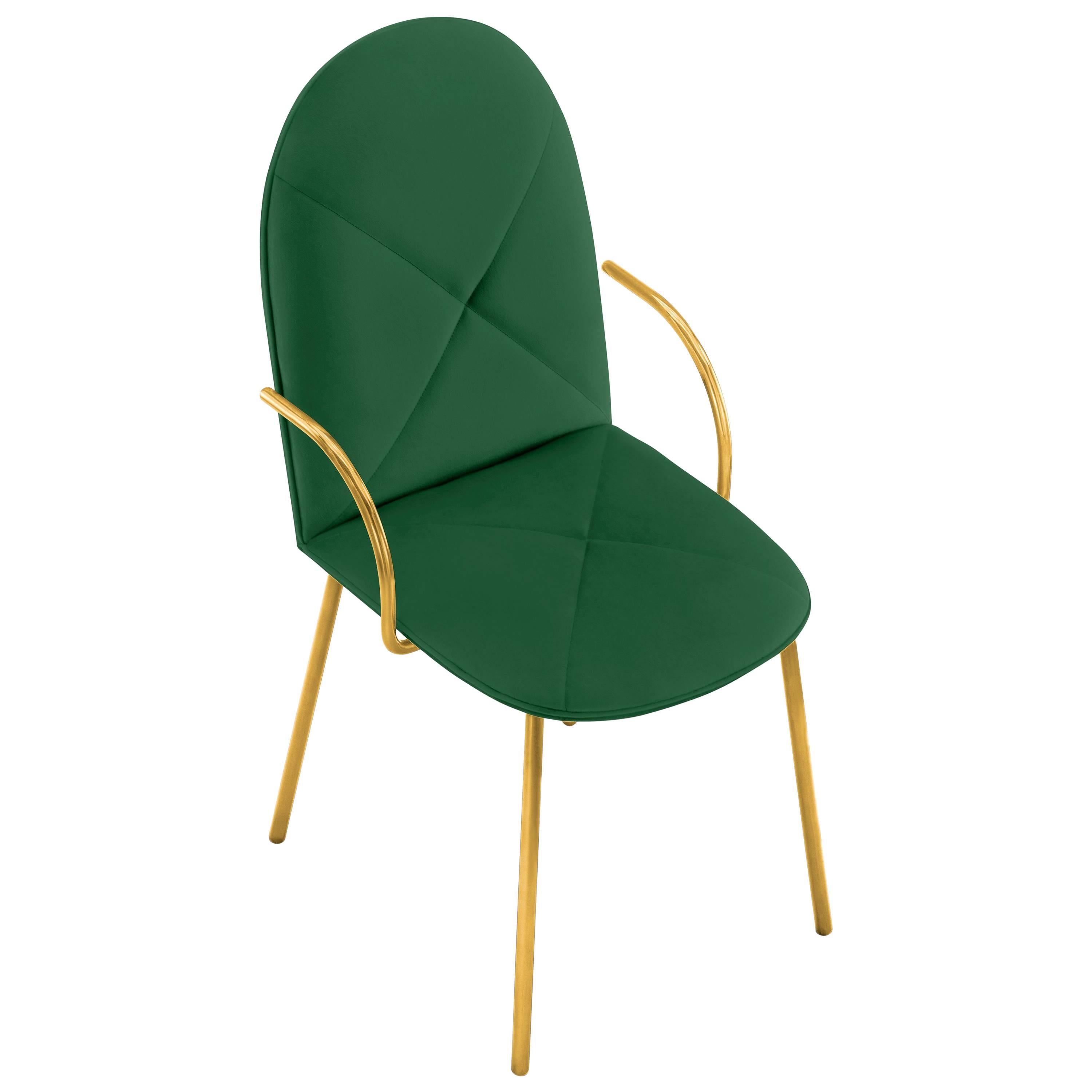 Orion Chair Green by Nika Zupanc for Scarlet Splendour For Sale