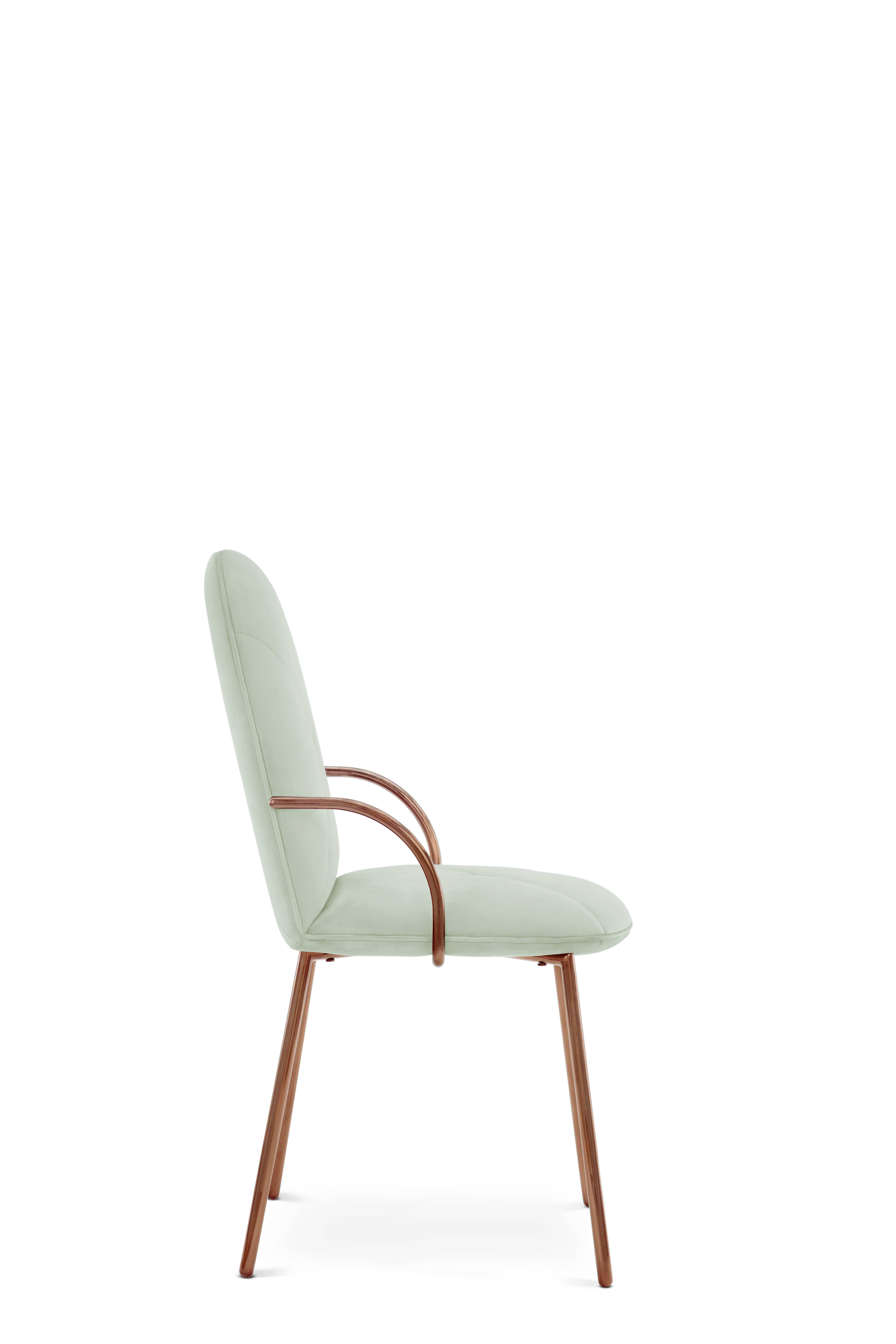 Orion Chair Jade by Nika Zupanc for Scarlet Splendour In New Condition For Sale In Firenze, IT