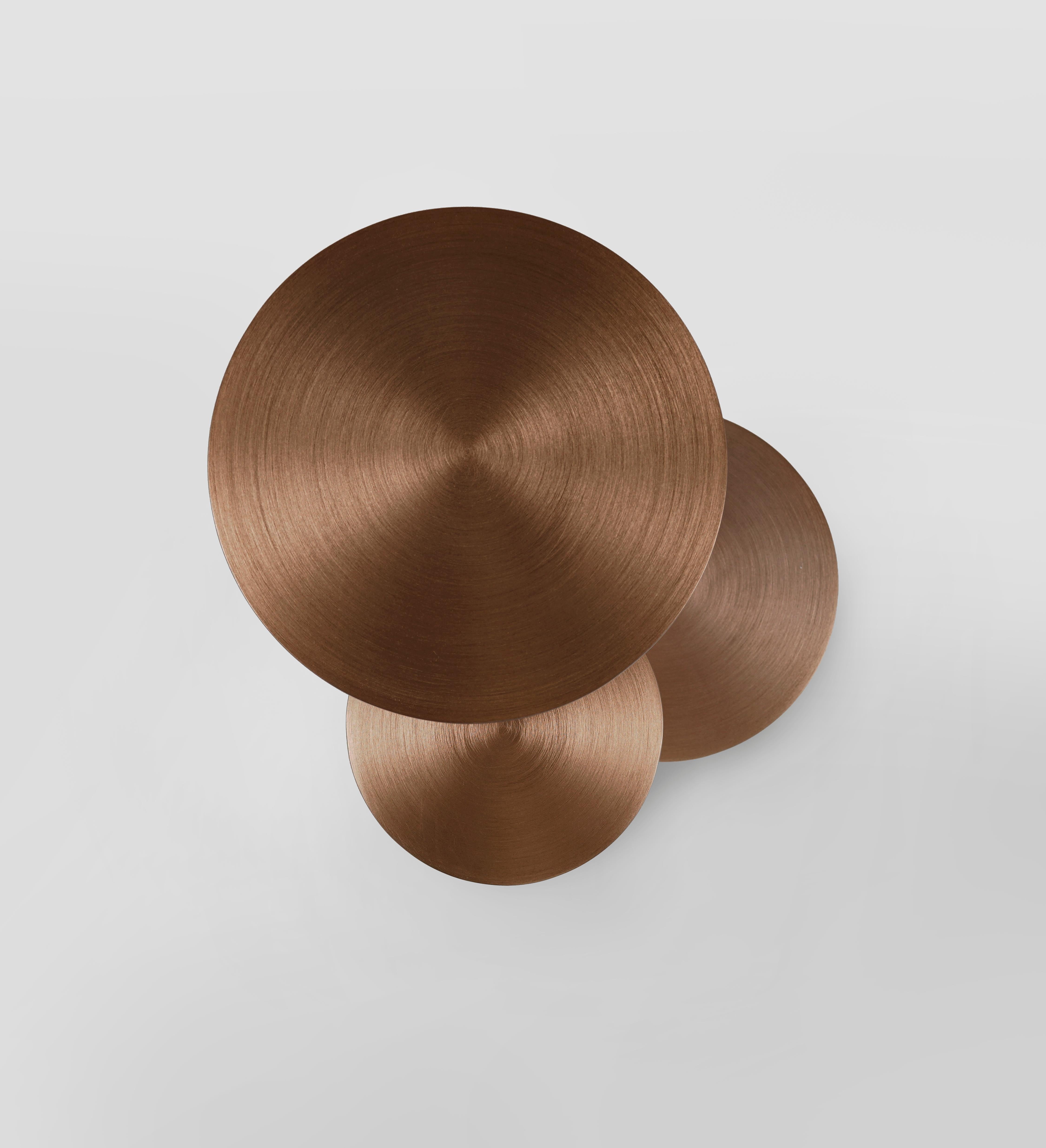 Modern Orion Contemporary Side Table Metal For Sale