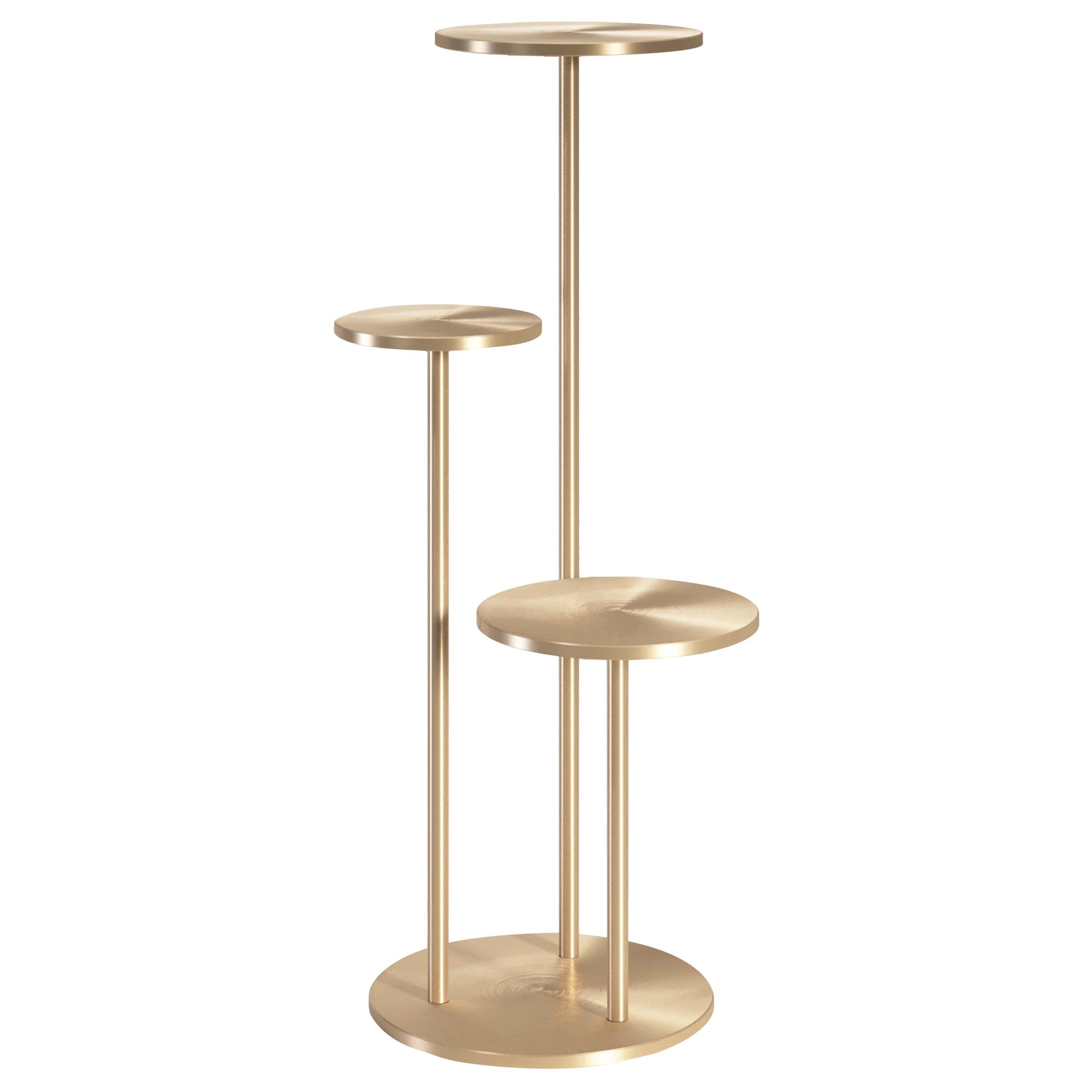 Orion Contemporary Side Table Metal For Sale