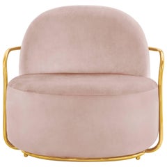 Orion Lounge Chair Blush Rose by Nika Zupanc for Scarlet Splendour