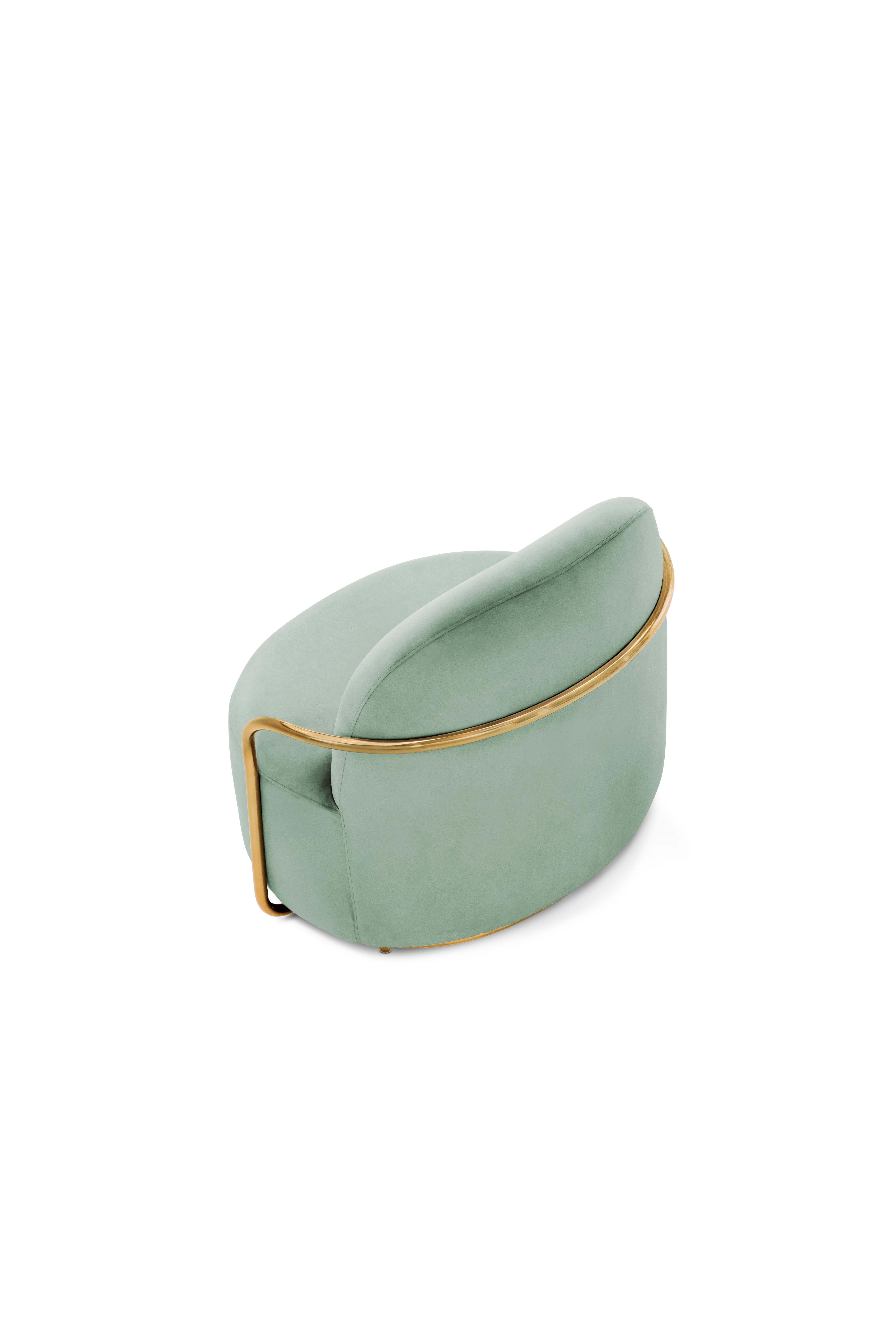 mint green lounge chair