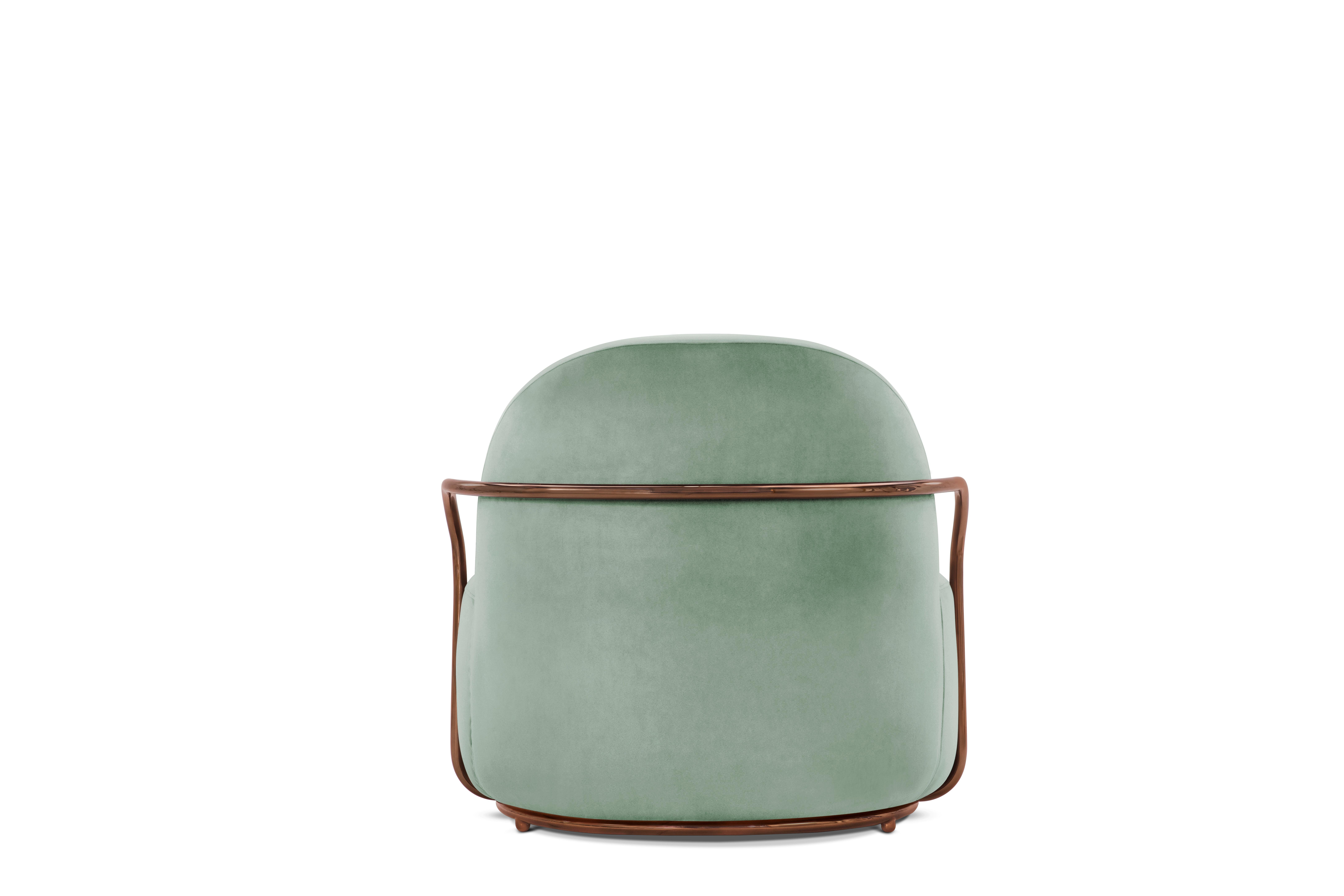 mint green velvet chair