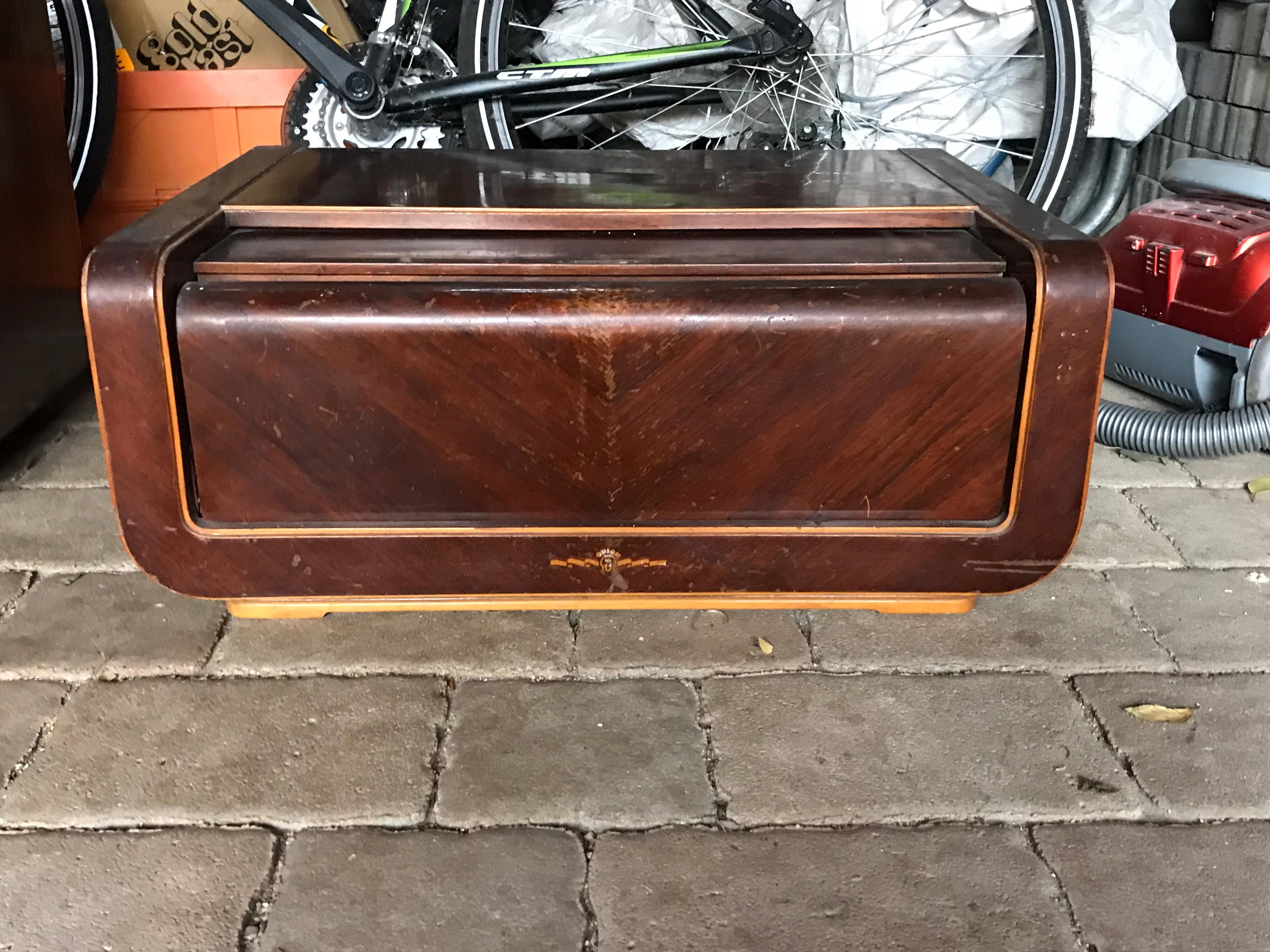 Mid-Century Modern Orion Record Player from Hungary, circa 1955s For Sale